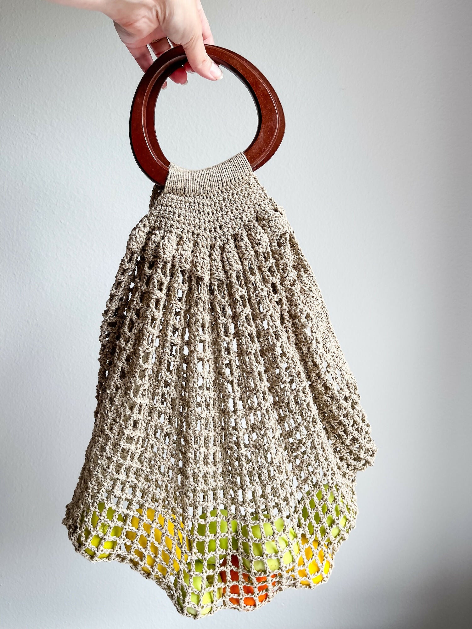 Bonjour Belle Market Bag (Crochet)