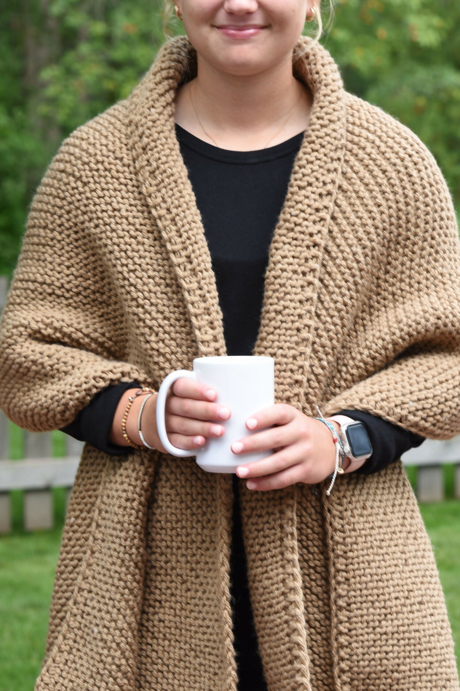 Pippa Blanket Wrap (Knit)