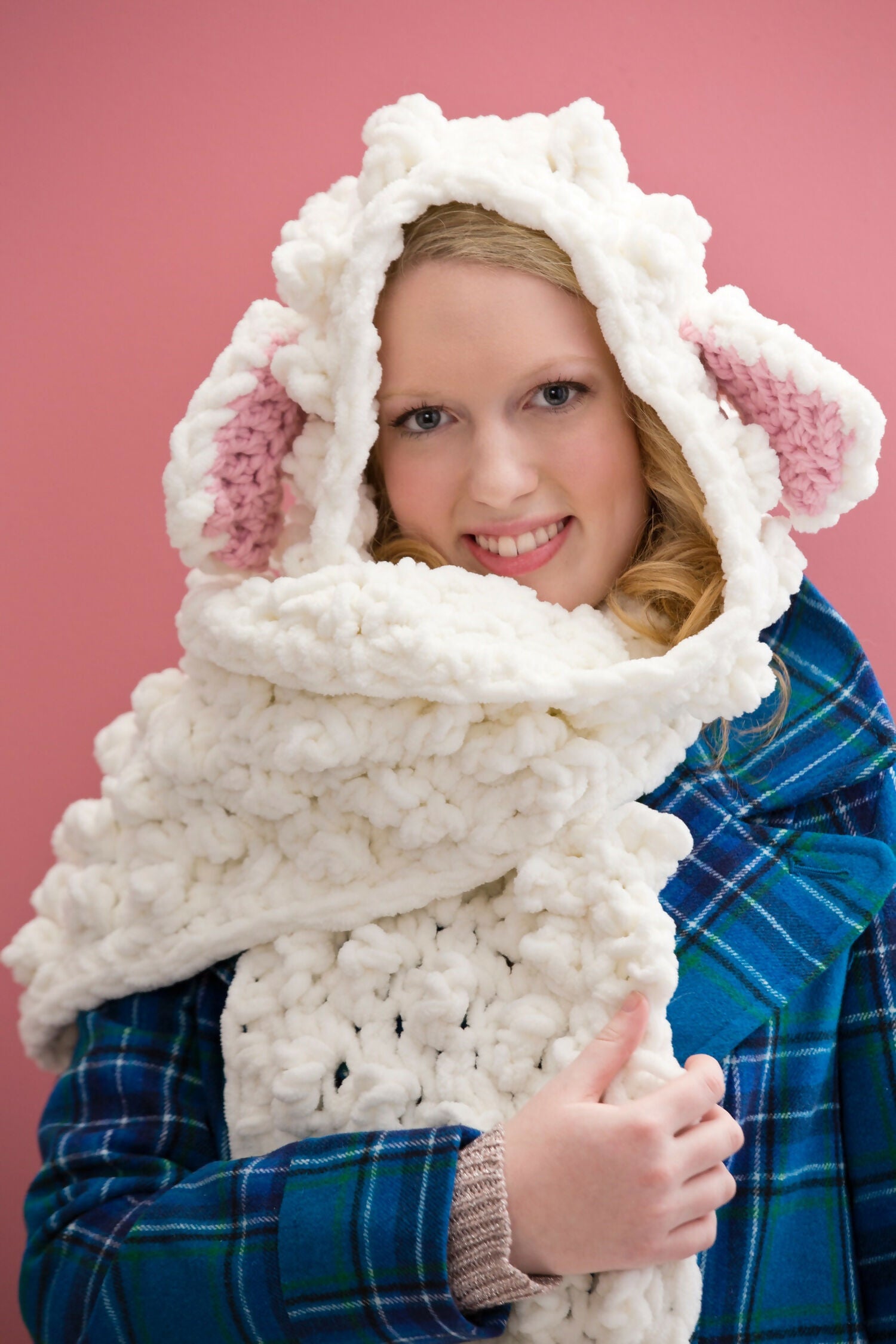 Hooded Sheep Scarf (Crochet)