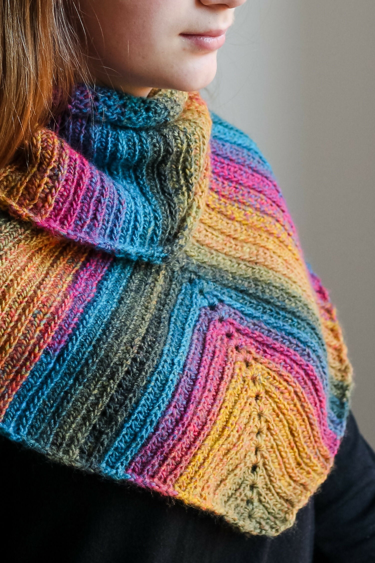 Uptown Brioche Infinity Scarf (Crochet)